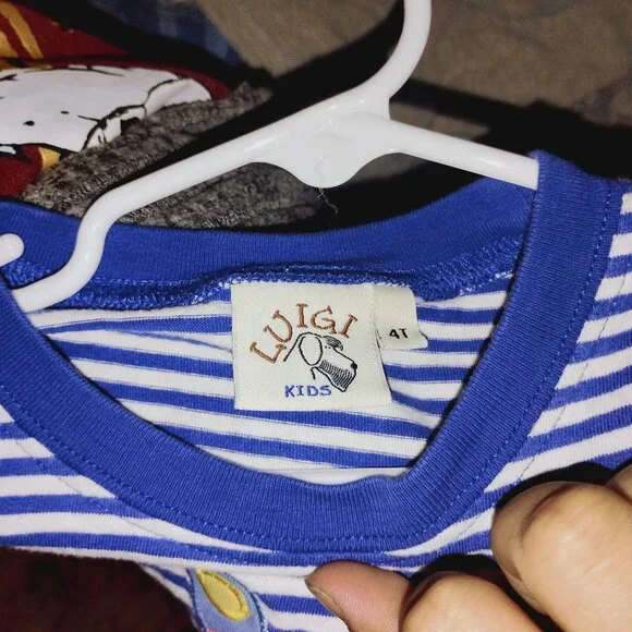 Luigi Kids Applique Plane Shirt - Picture 3 of 3